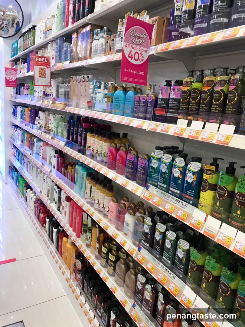 Hair Care Section in Retail Store