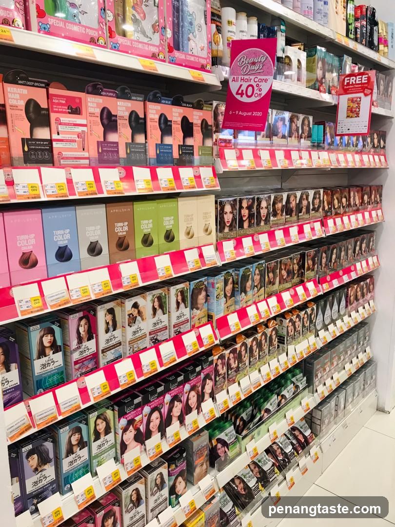 Hair Care Products Display