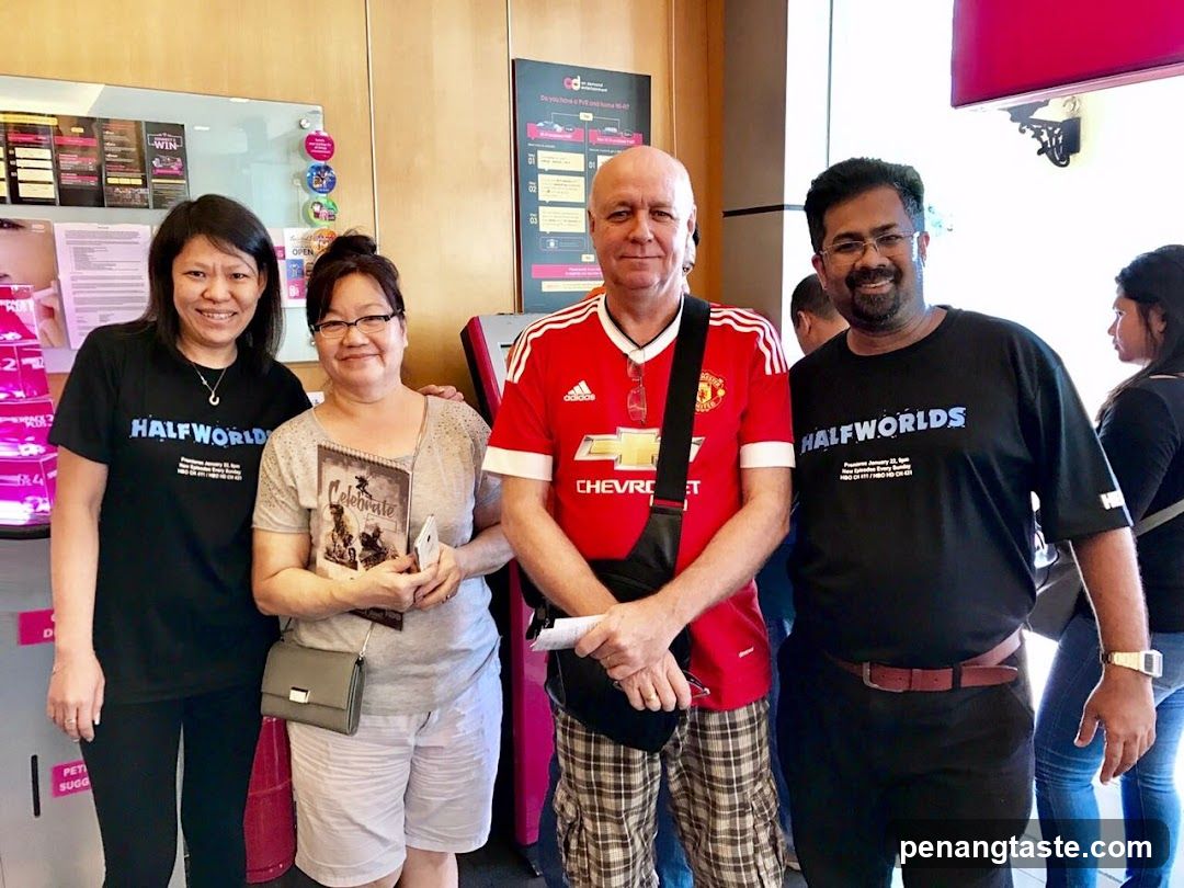 Group photo inside a store