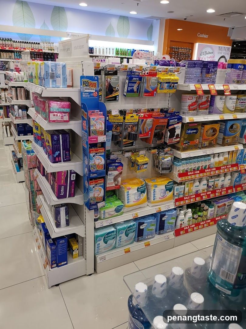 Pharmaceutical aisle interior