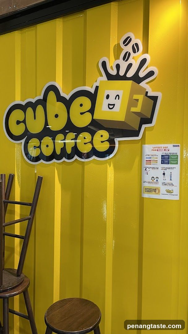 Cube Coffee Interior Signage