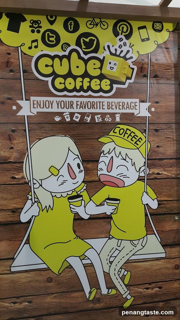 Cube Coffee promotional poster