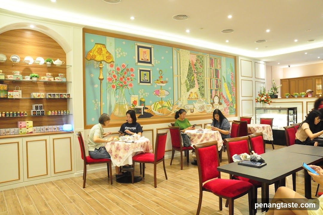 Interior of a café or tea shop