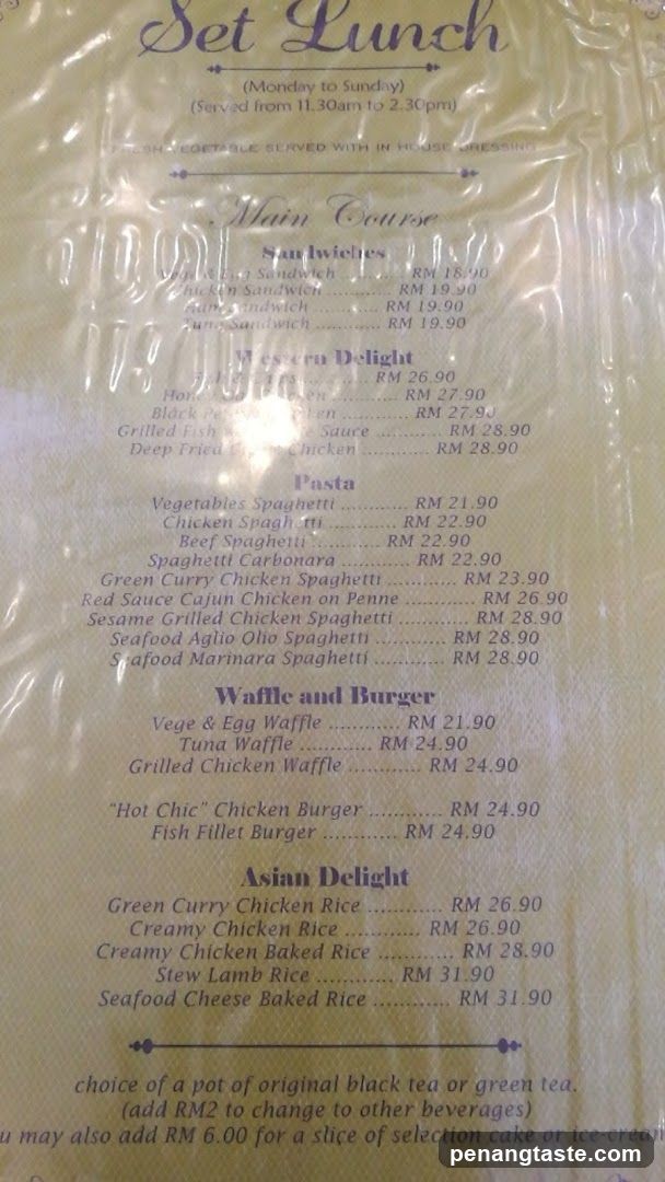 Set Lunch Menu
