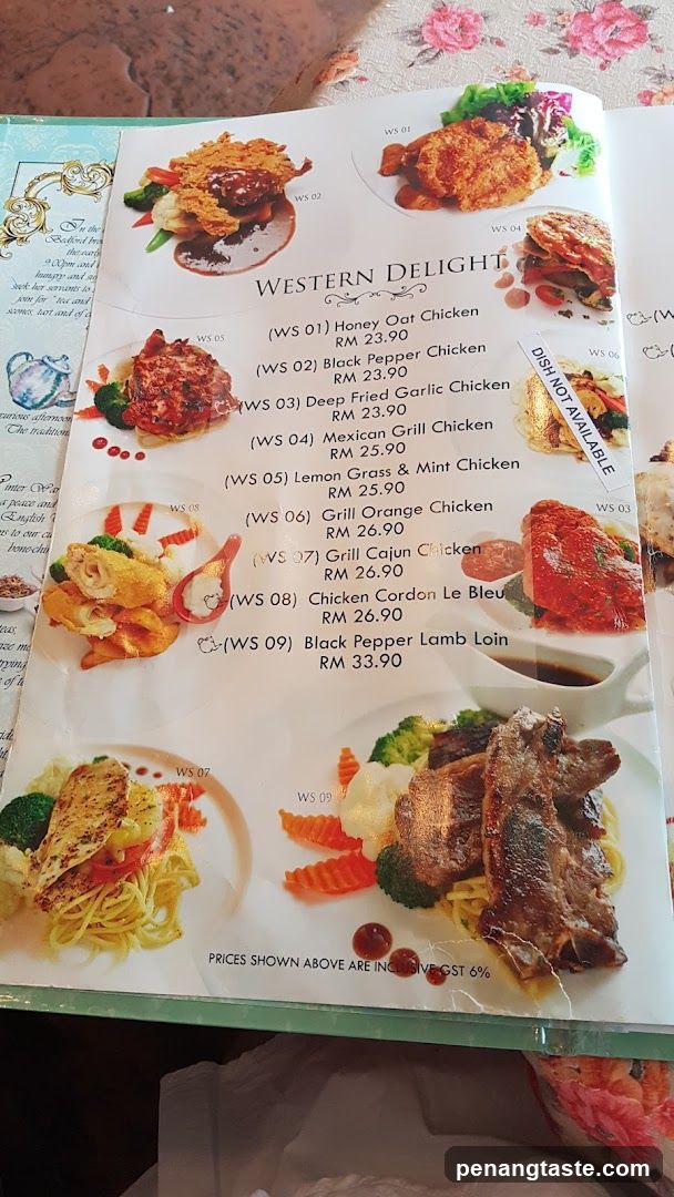 Western Delight Menu