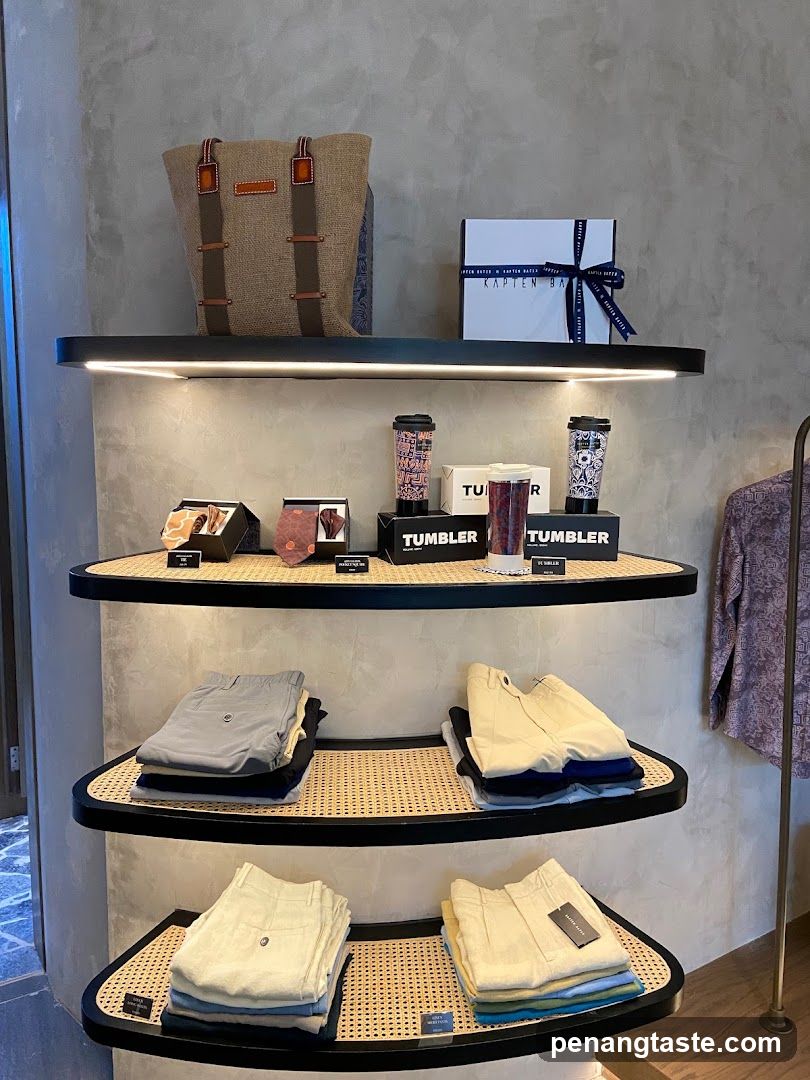Store Display with Apparel and Accessories