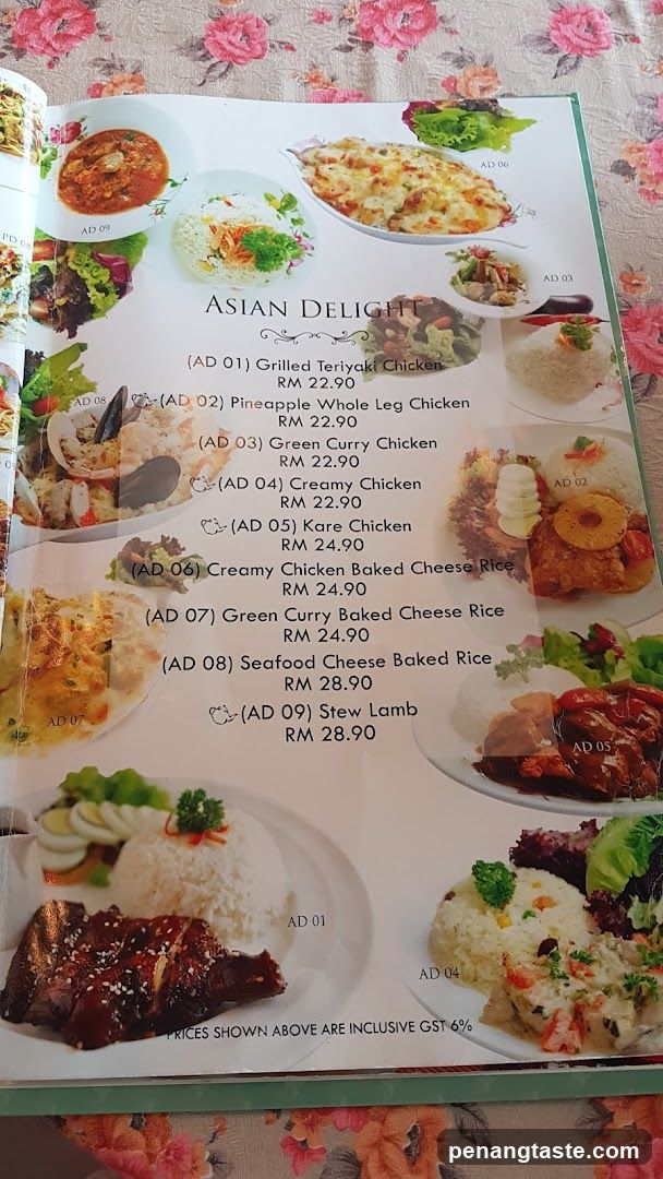 Asian Delight Menu