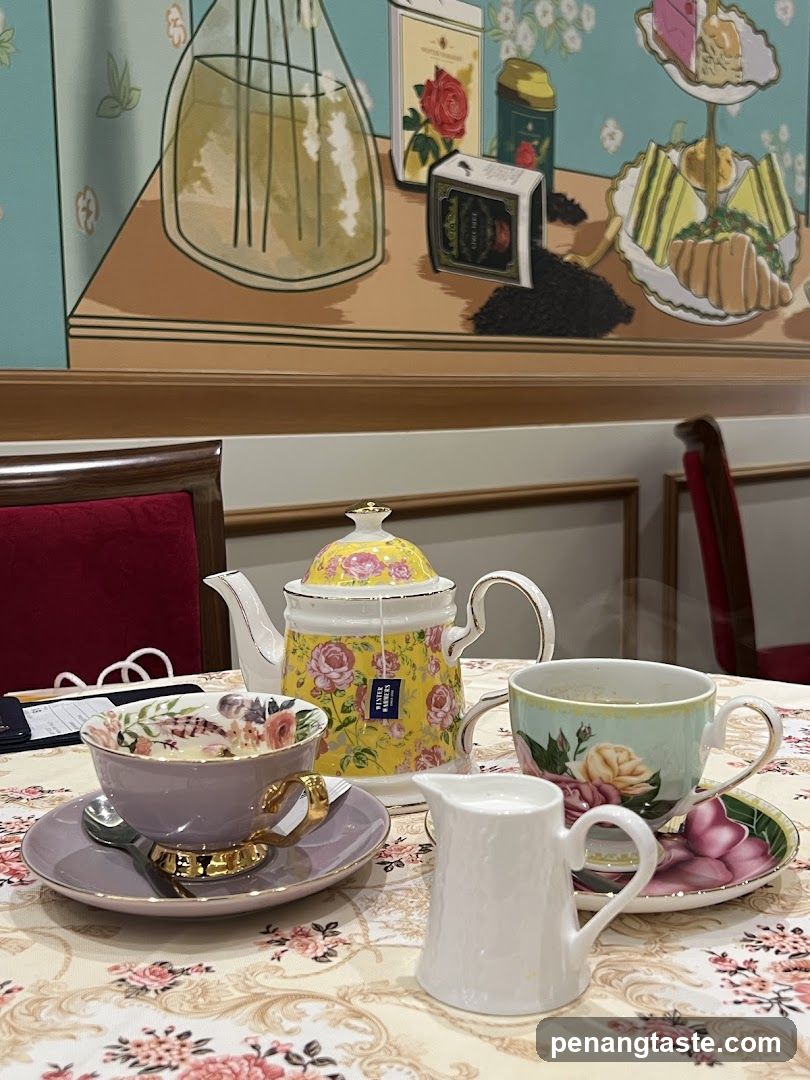Tea Set Display in Interior