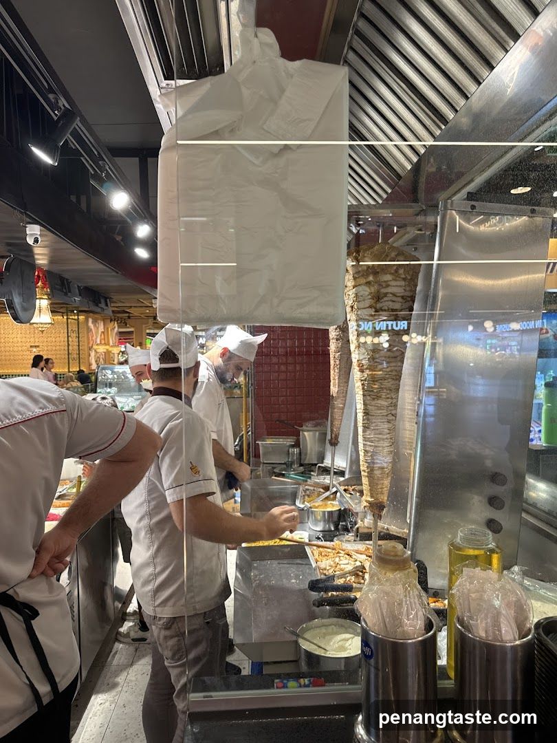 Food stall interior