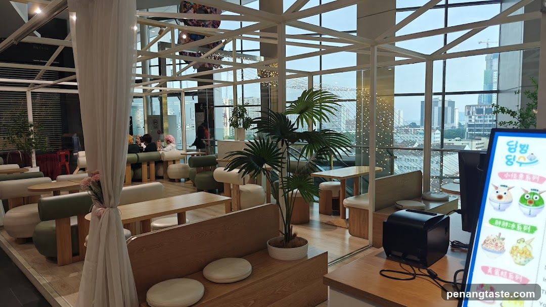 Interior of a modern café or lounge