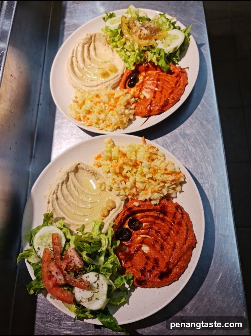 Food Plates on Metal Surface