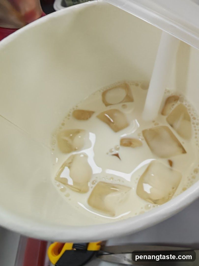 Beverage in cup