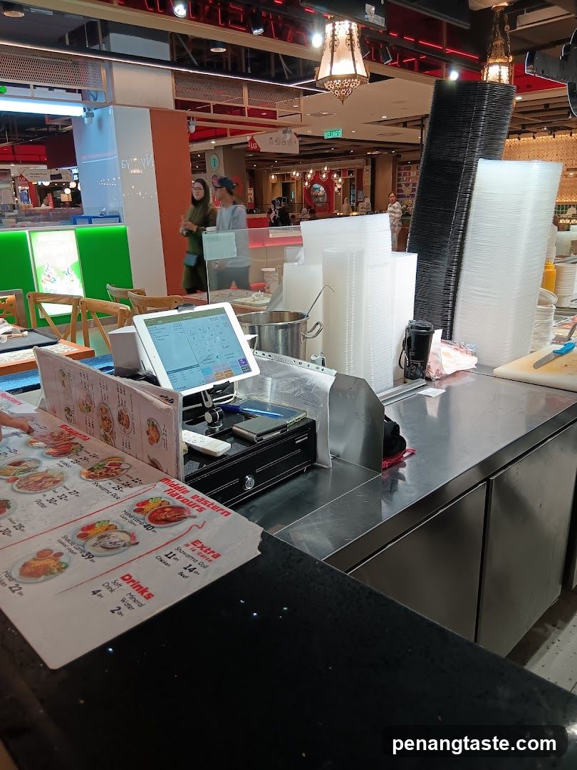 Food stall interior