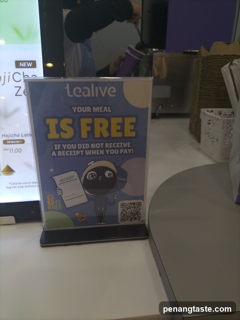 Tealive Counter Signage