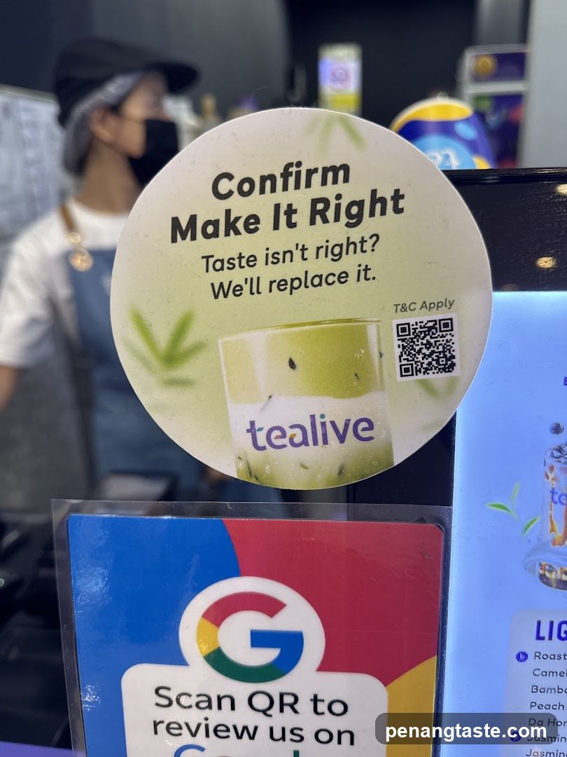 Tealive Store Interior Signage