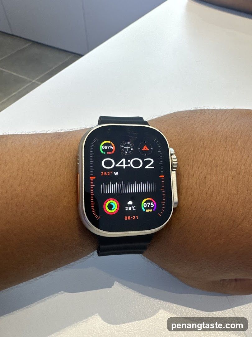 Smartwatch on wrist