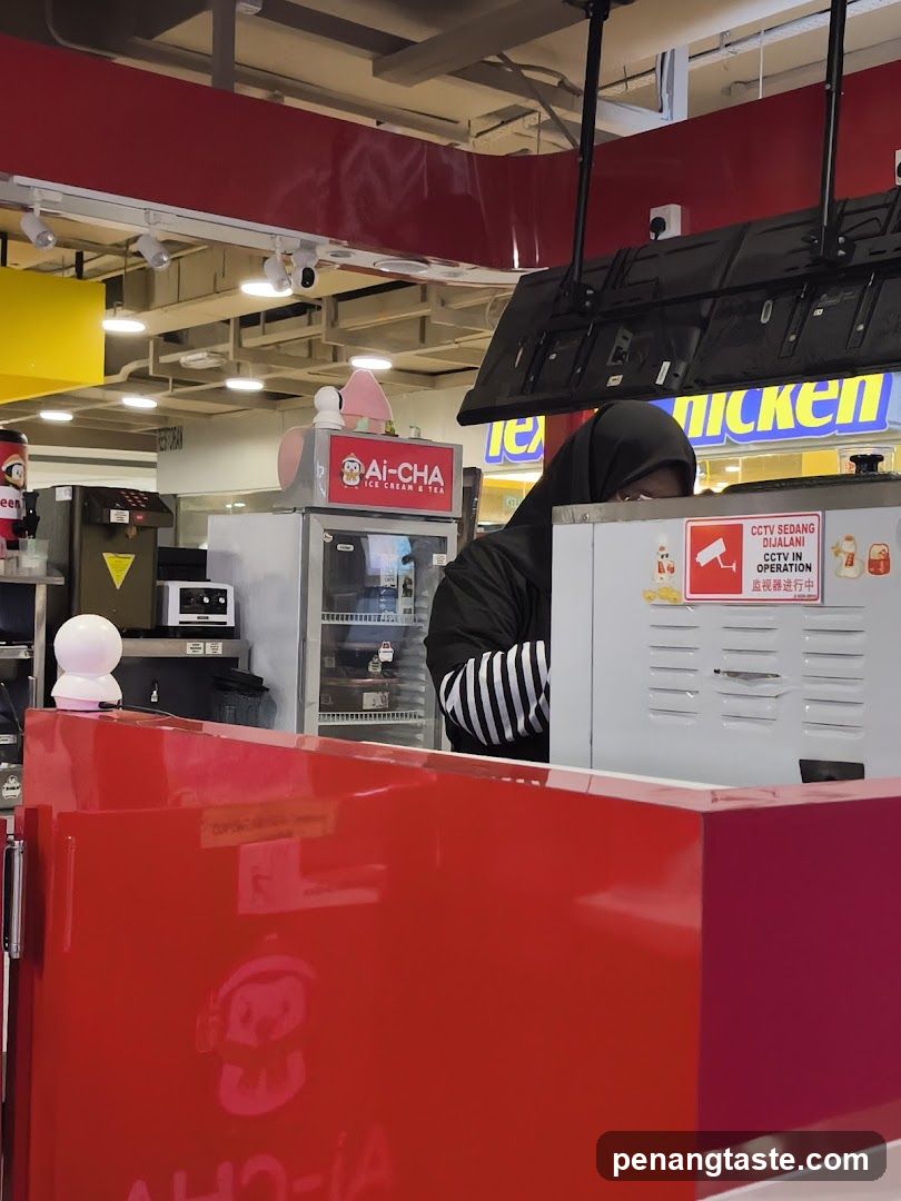 Interior of food court area