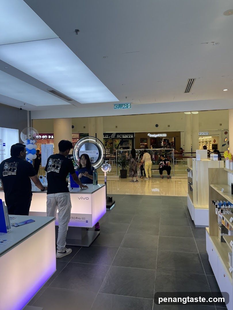 Interior of a shopping mall