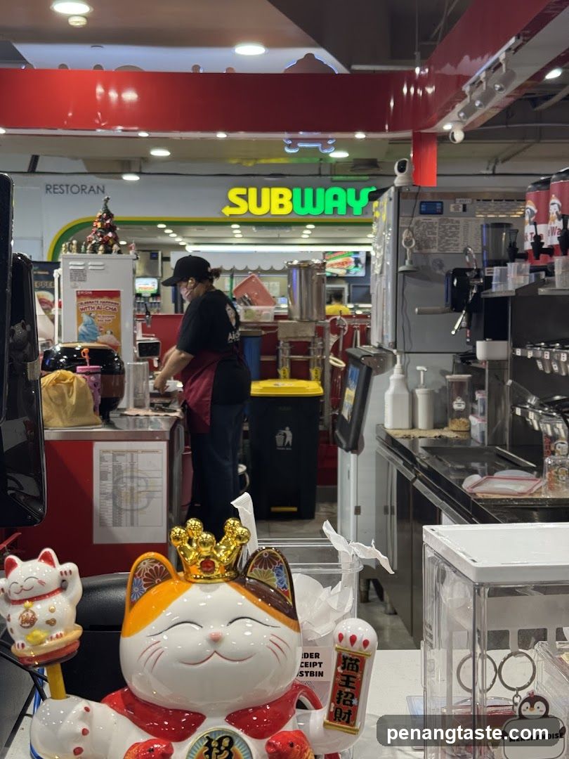 Interior of food court