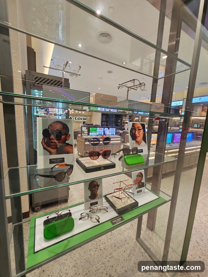 Eyewear Display in Retail Store