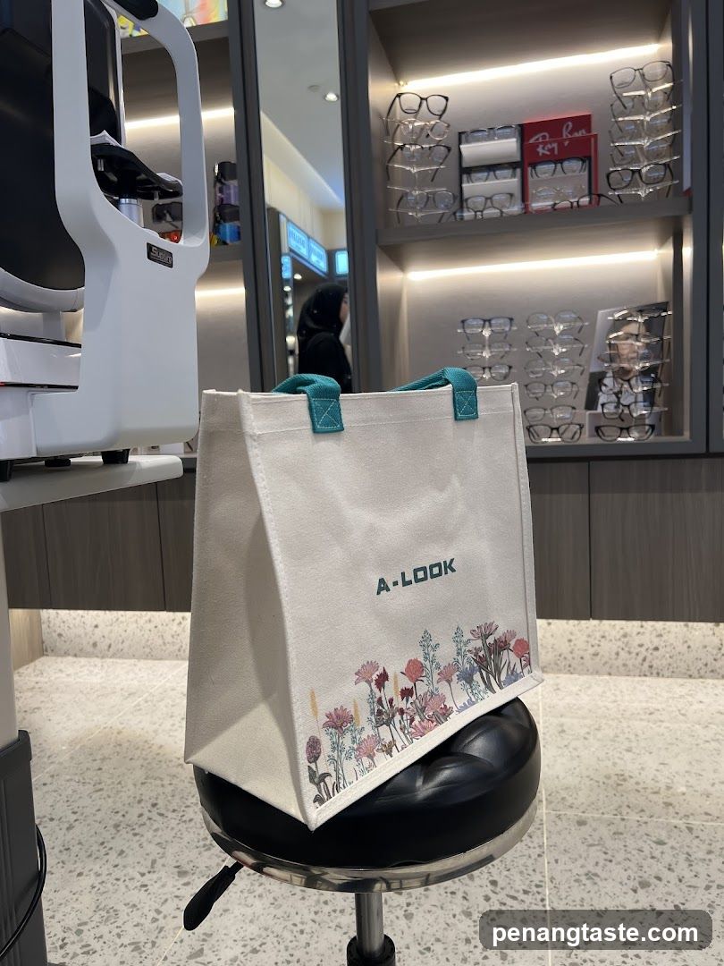 Interior of optical shop