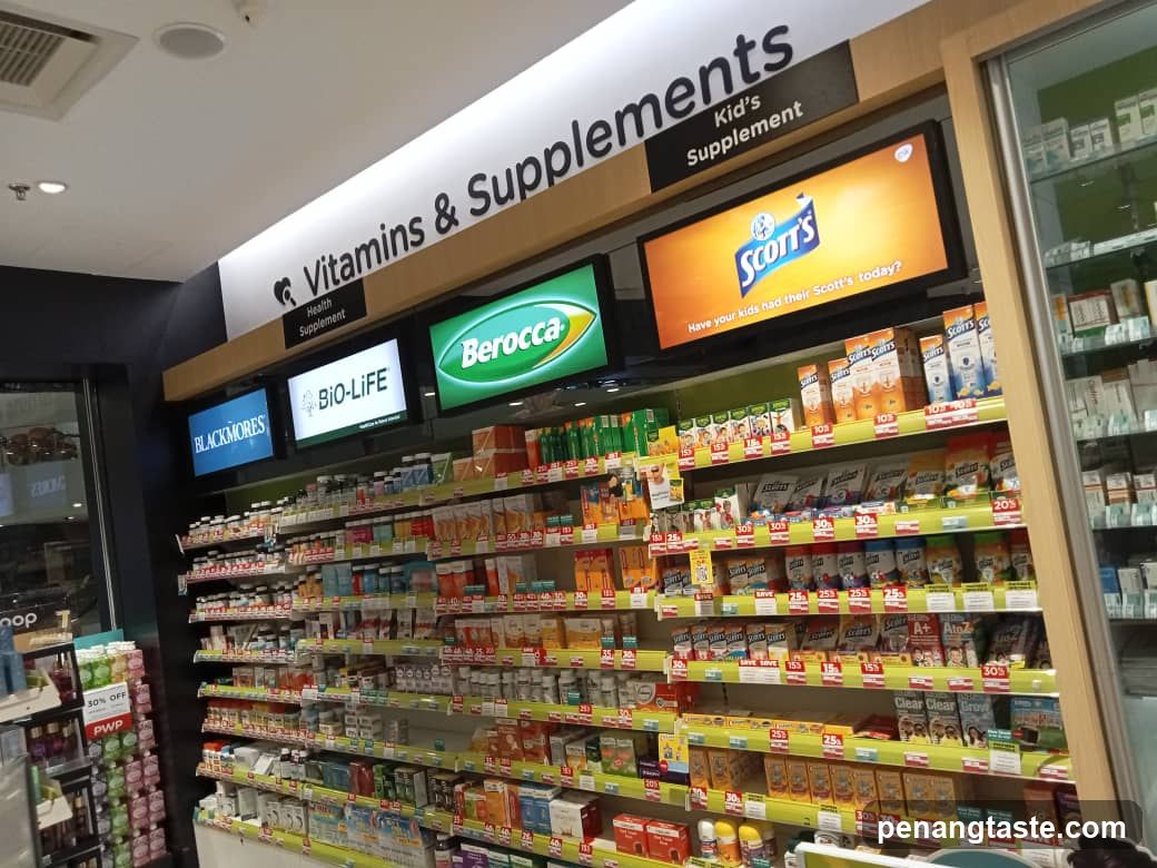 Vitamins & Supplements Section