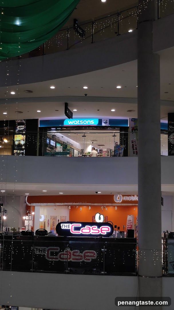 Multi-level shopping mall interior