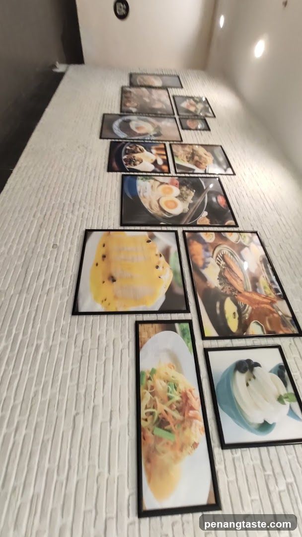 Wall Display of Food Photographs