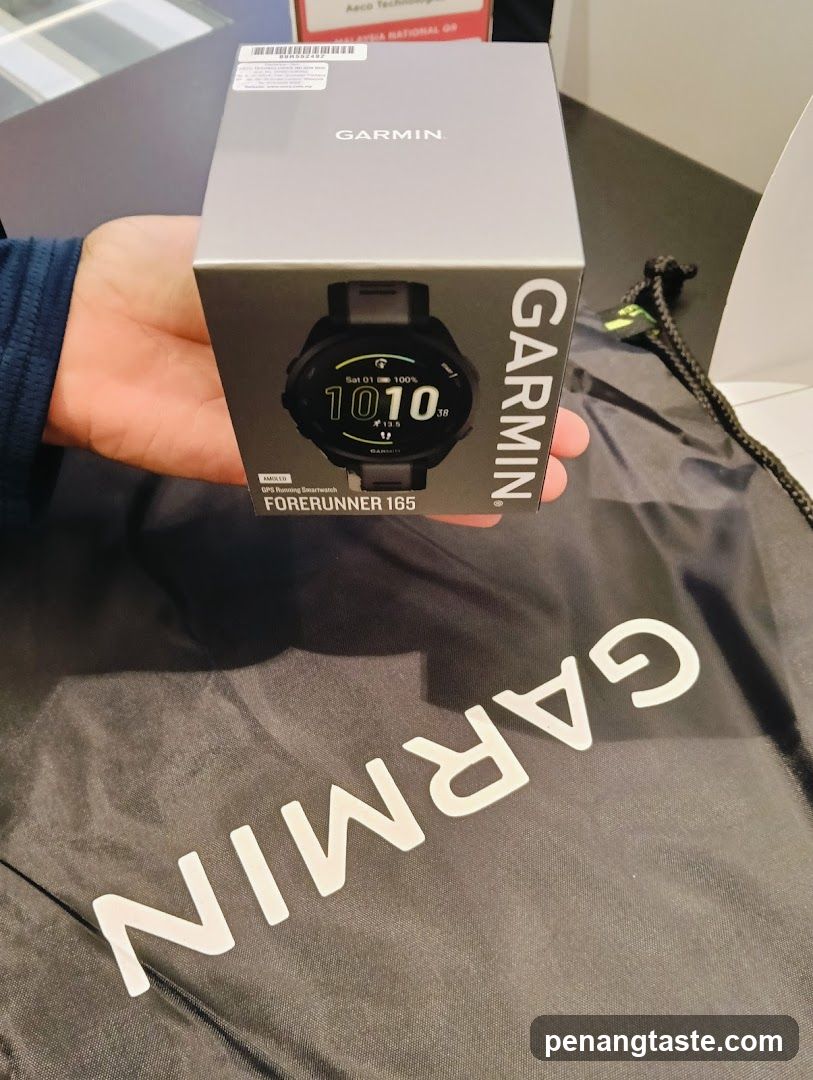 Garmin Product Box Held in Hand