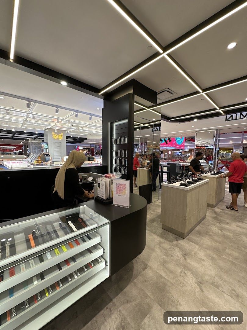Interior of retail store