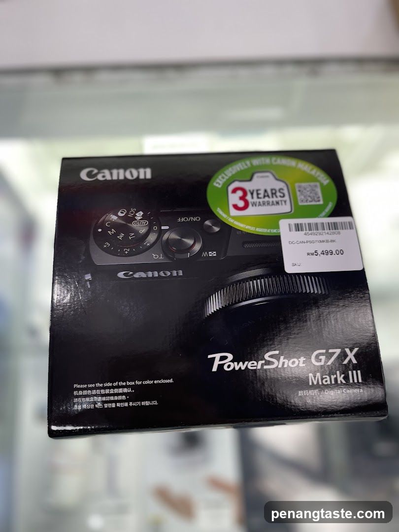 Canon PowerShot G7 X Mark III Camera Box