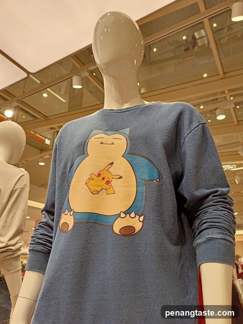 Pokemon-themed sweatshirt on mannequin