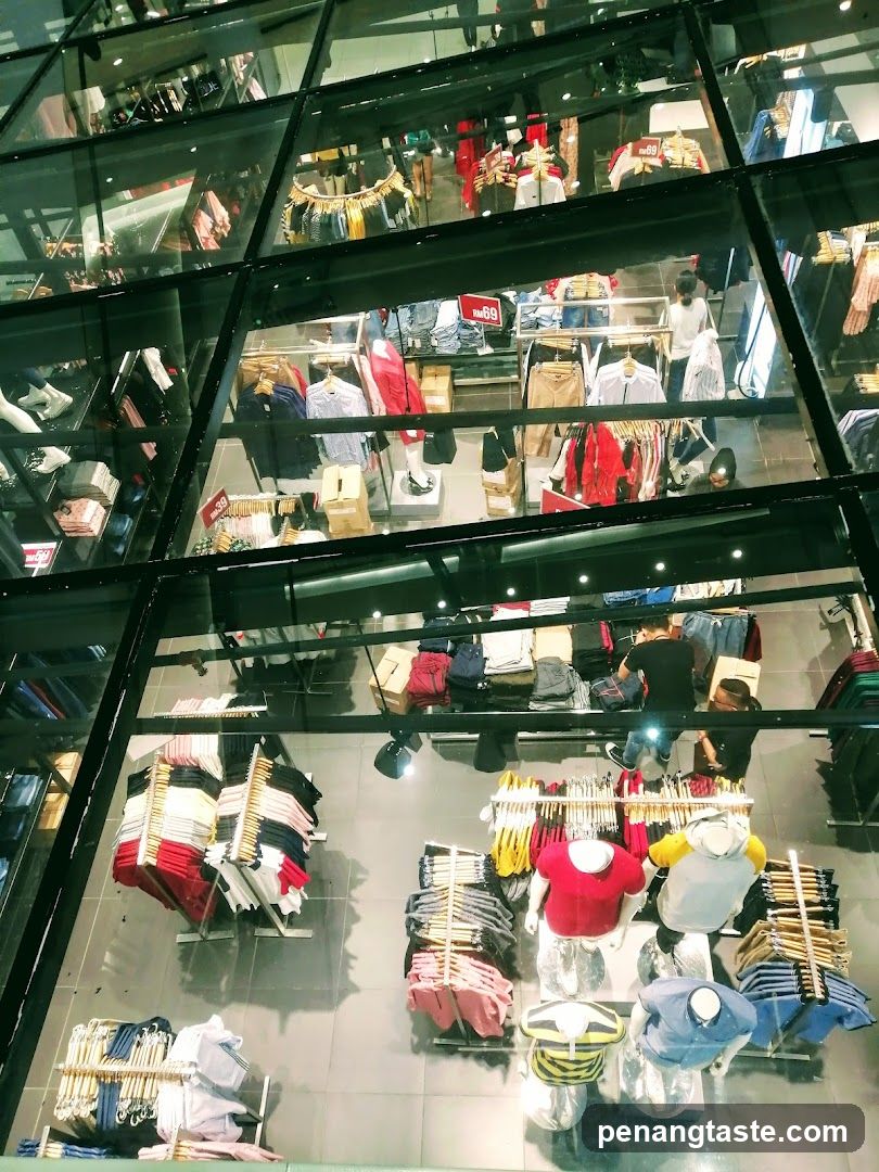 Interior View of Clothing Store