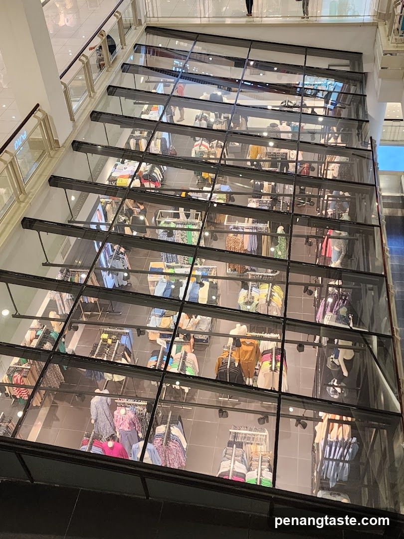 Interior View of Multi-Level Retail Space