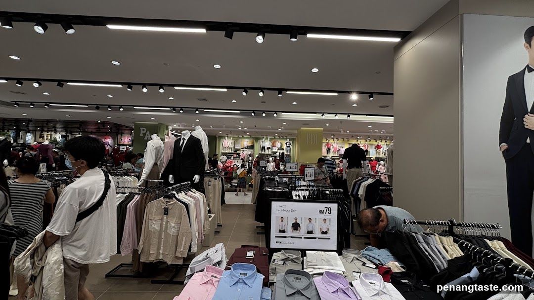 Interior of clothing store