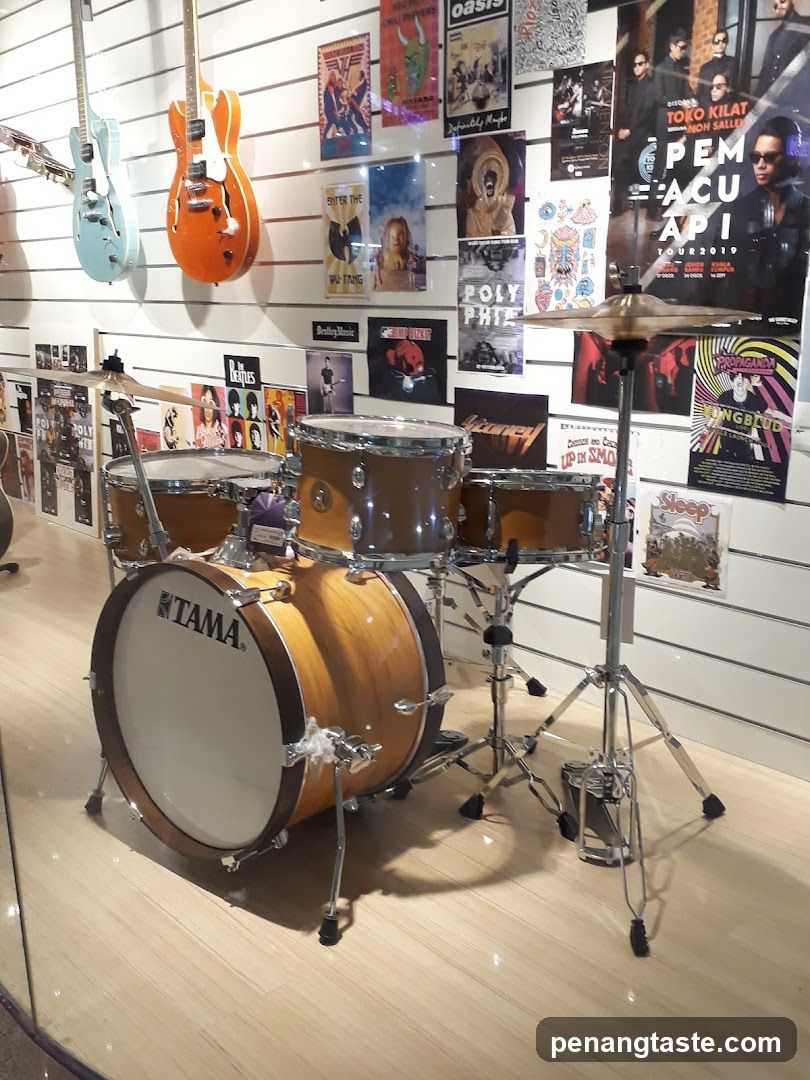 Drum Set and Guitars