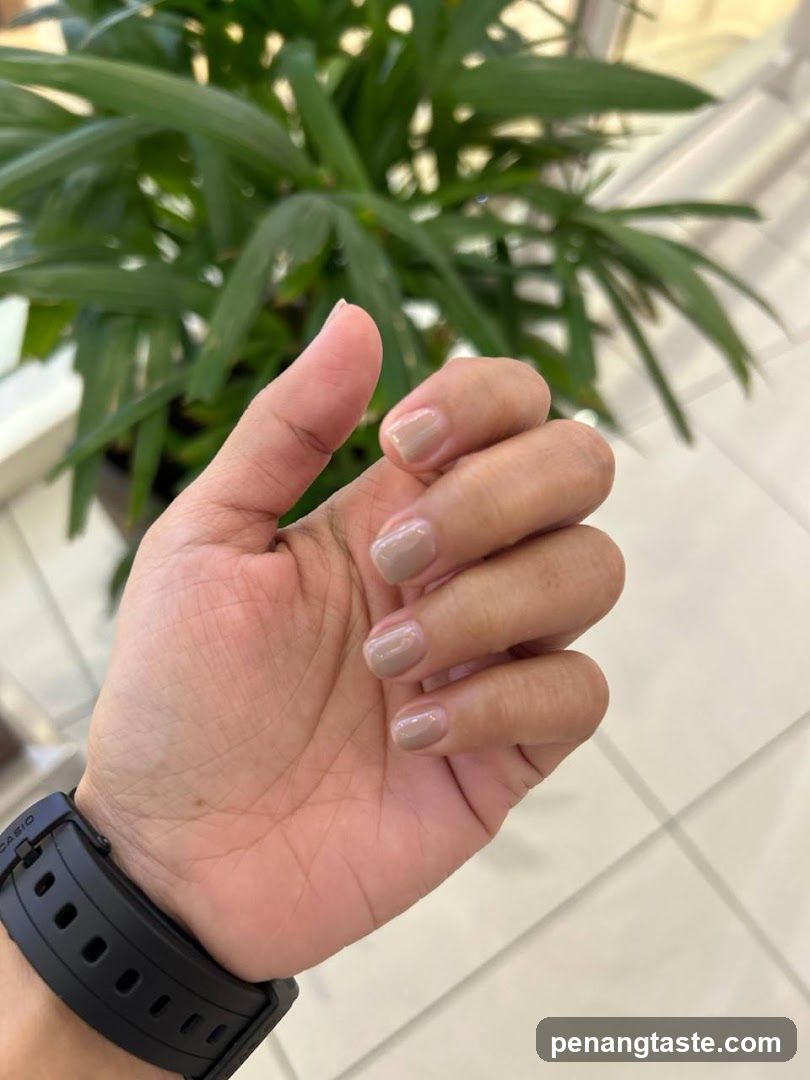 Hand with manicure