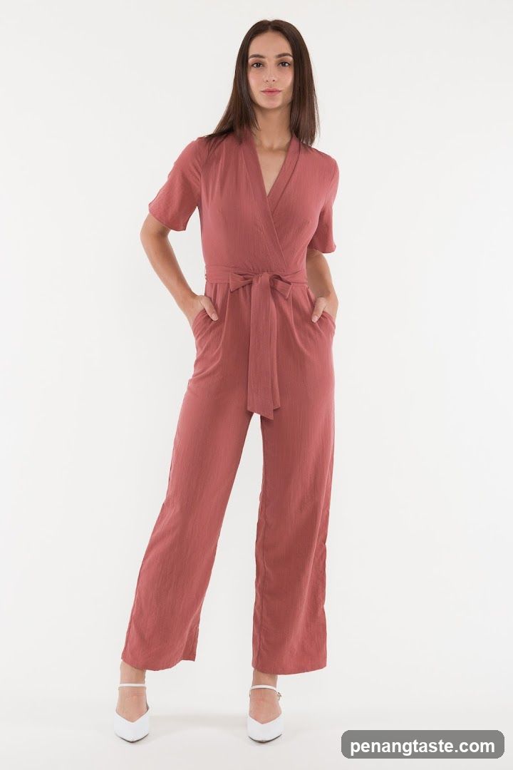 Model wearing a jumpsuit