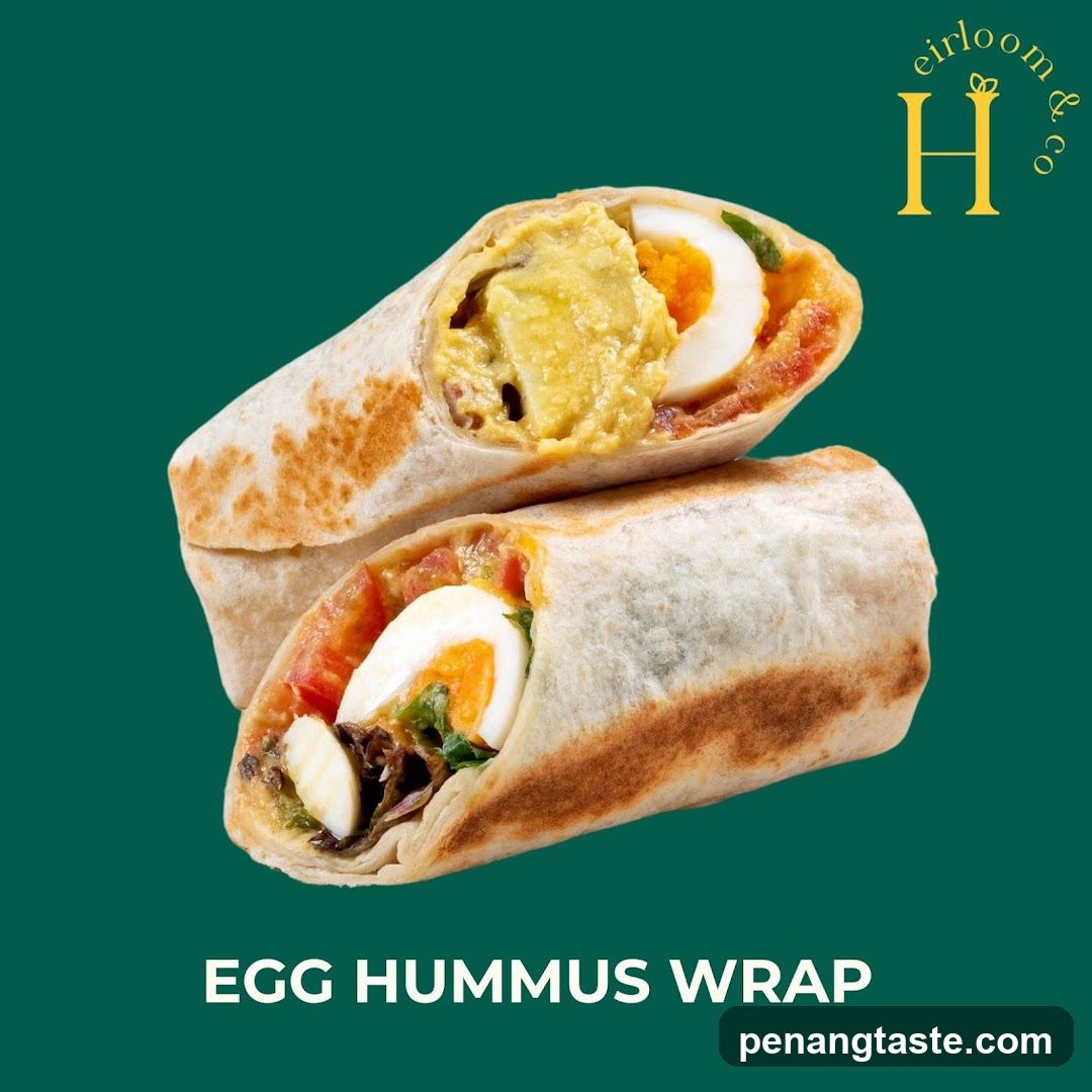 Egg Hummus Wrap