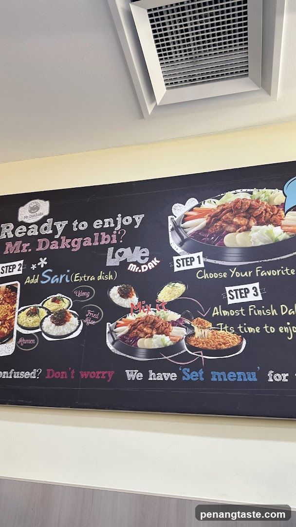 Mr. Dakgalbi Menu