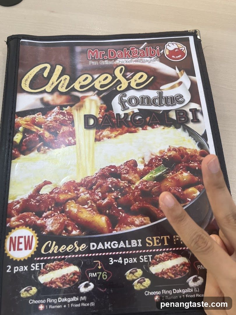 Mr. Dakgalbi Menu
