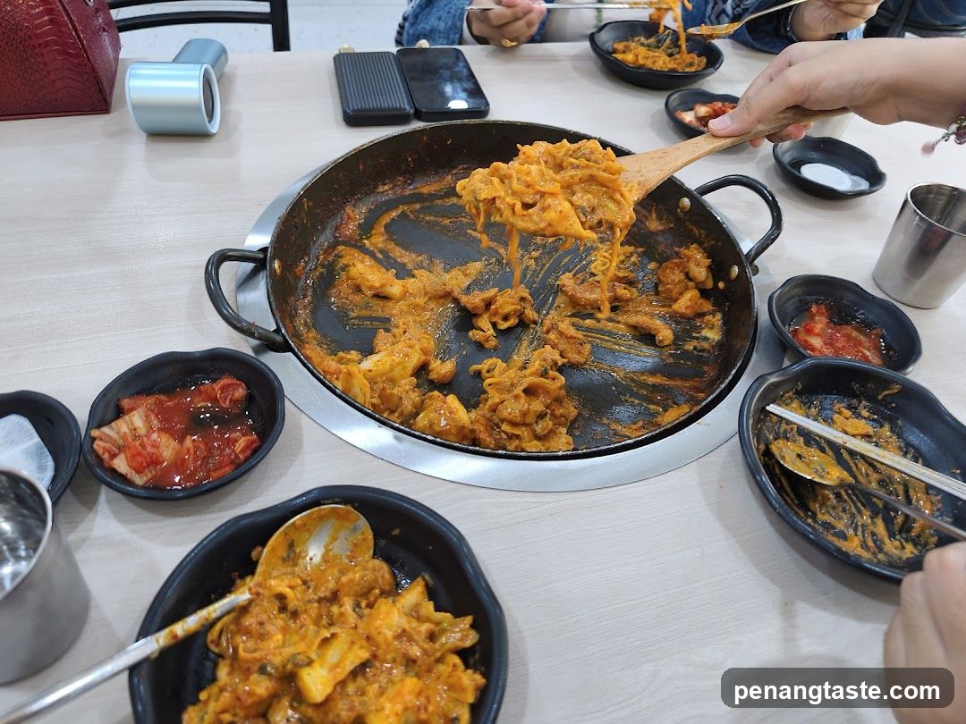 Food being served