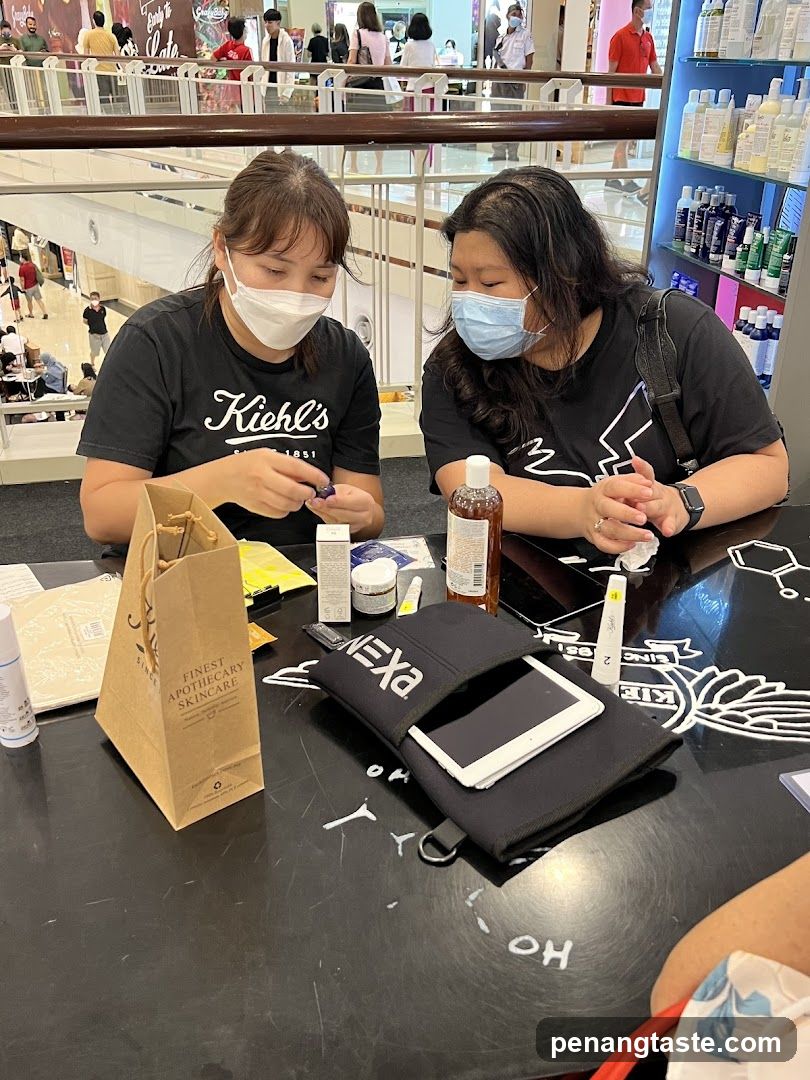 Two women at a retail counter