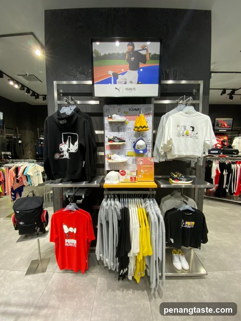 Puma x Peanuts Collection Display