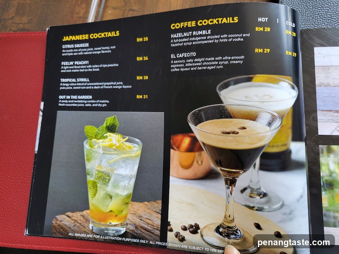 Cocktails Menu