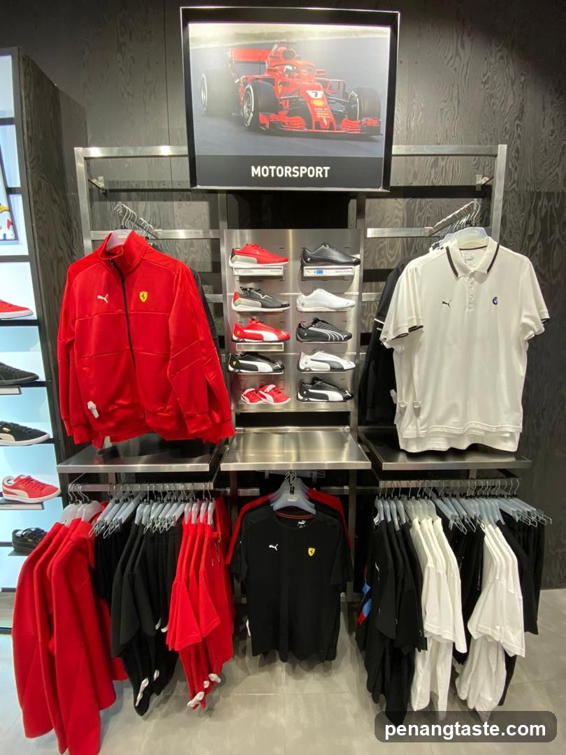 Ferrari Motorsport Merchandise Display
