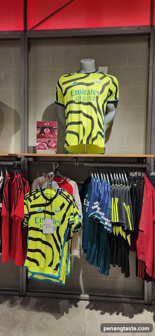 Arsenal Football Club merchandise display