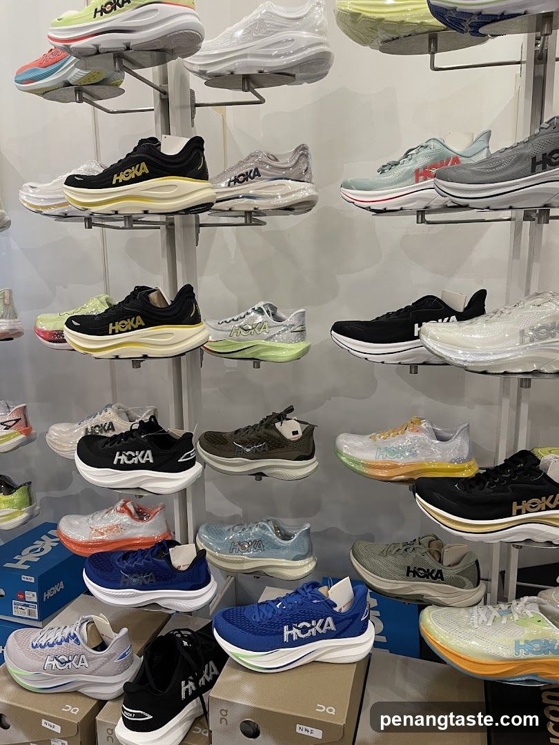 Running Shoes Display