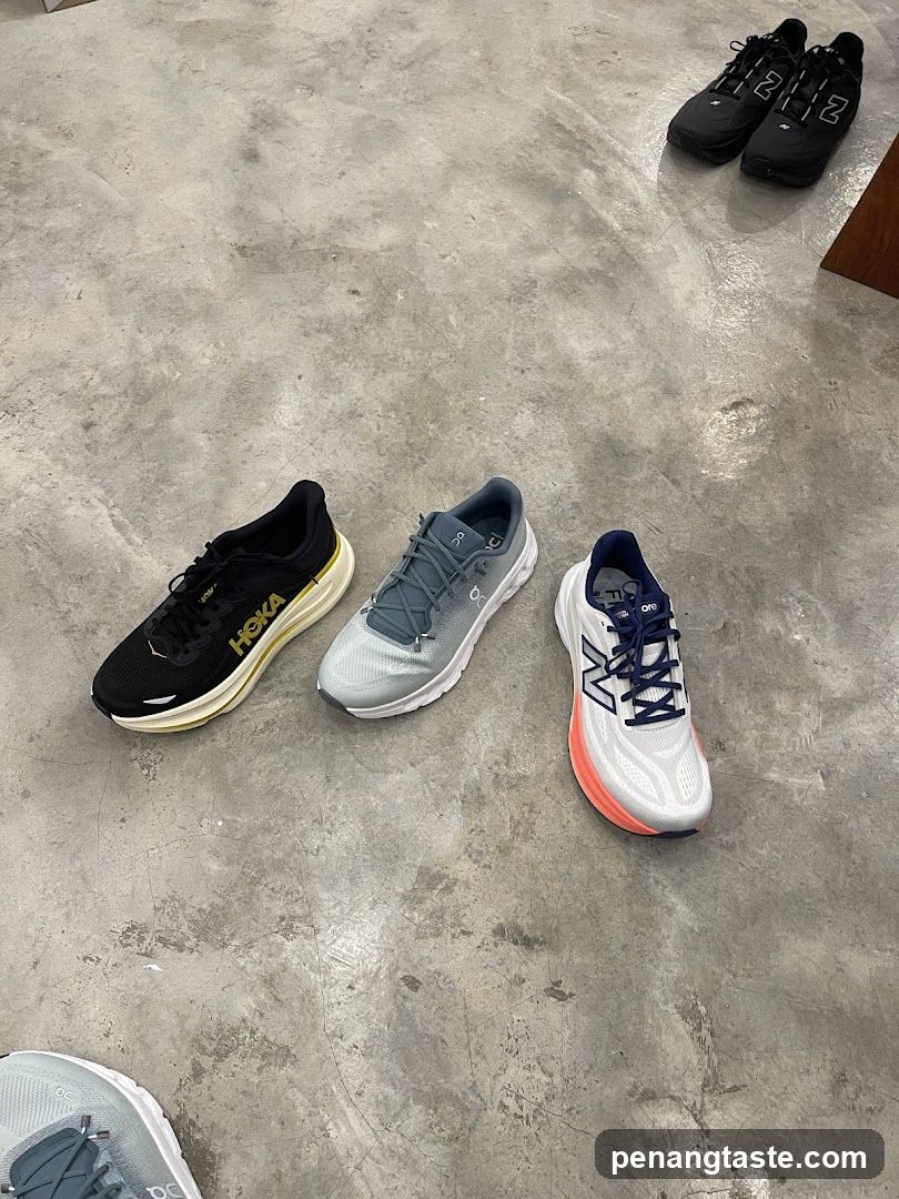 Running Shoes Display