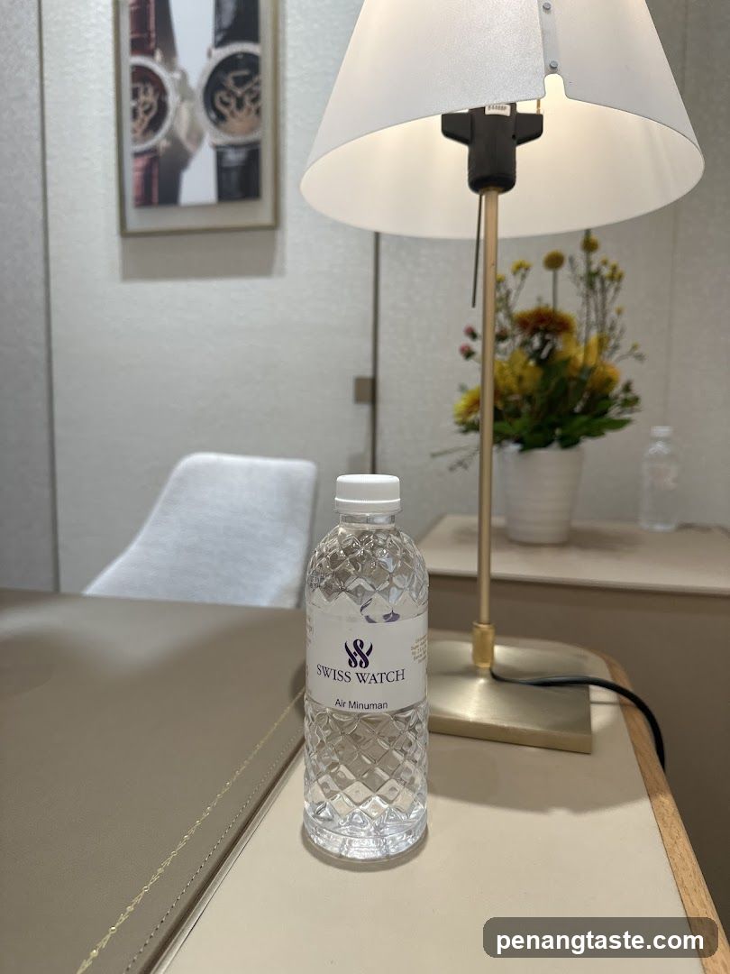 Bottle of Water on Desk